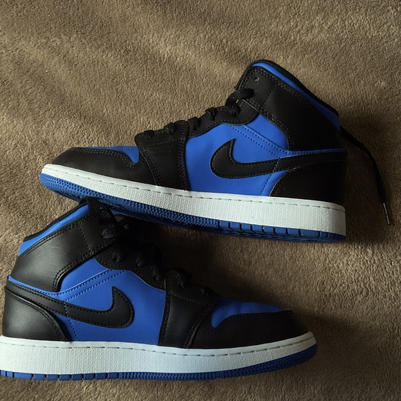 Nike Air Jordan High Tops - Black and Blue - Picture 1 of 5